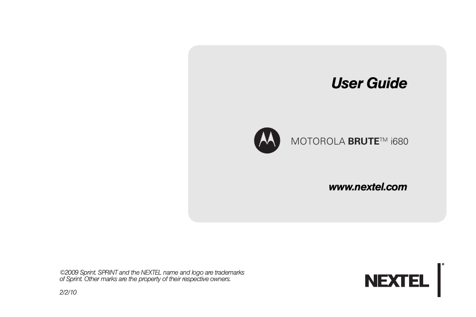 Motorola BRUTE NNTN7794C User Manual | 193 pages