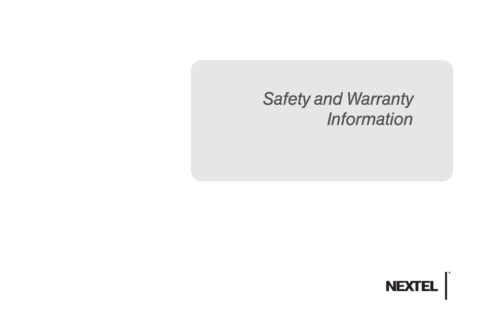 Safety and warranty information | Motorola BRUTE NNTN7794C User Manual | Page 163 / 193