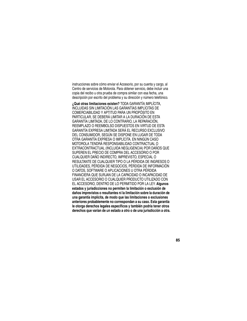 Motorola HF850 User Manual | Page 87 / 90