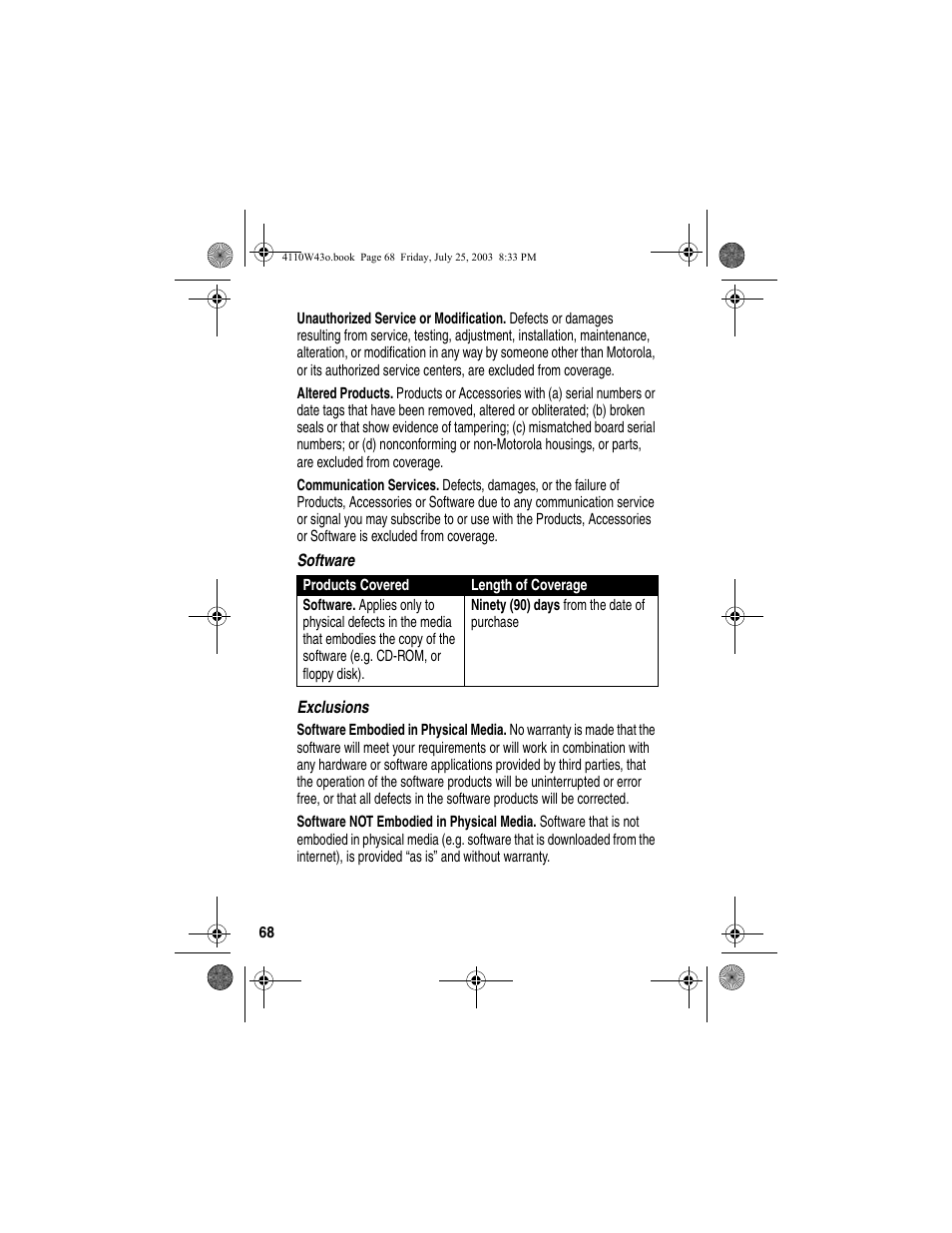 Motorola MD680 User Manual | Page 70 / 76