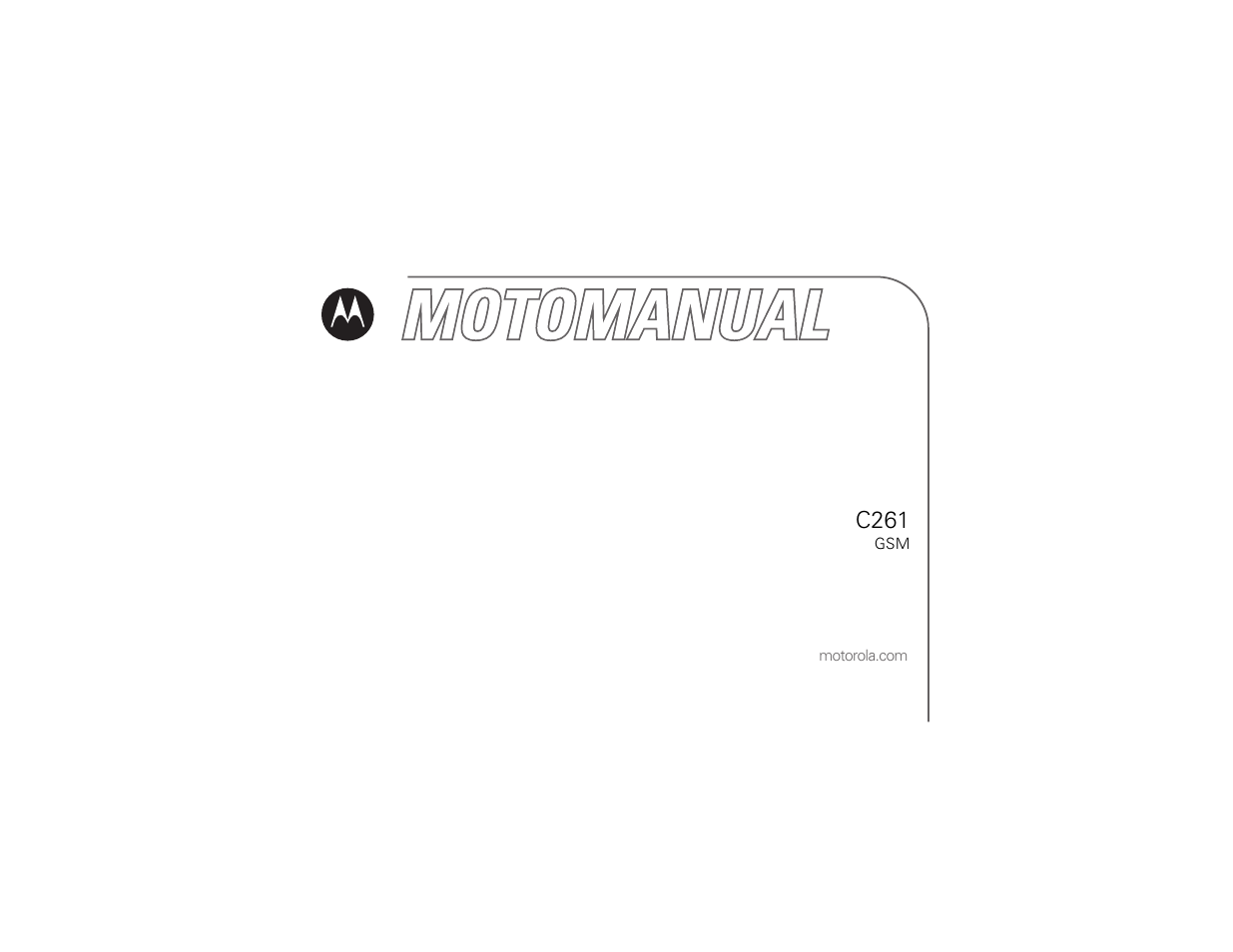 Motorola C261 User Manual | 78 pages