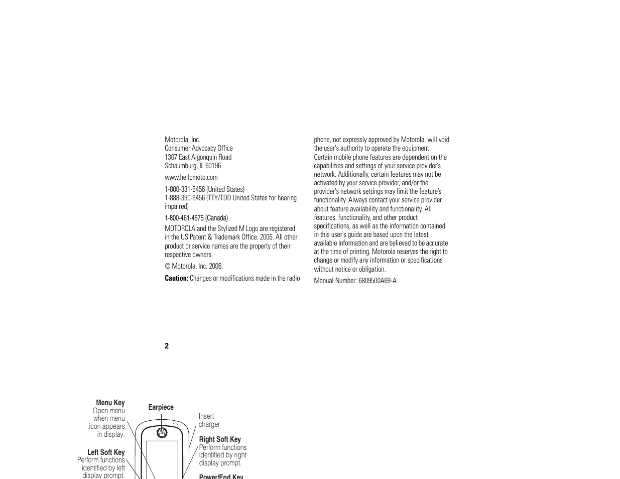 Motorola C261 User Manual | Page 4 / 78