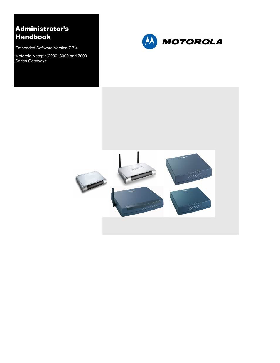 Motorola Netopia 3342N User Manual | 368 pages