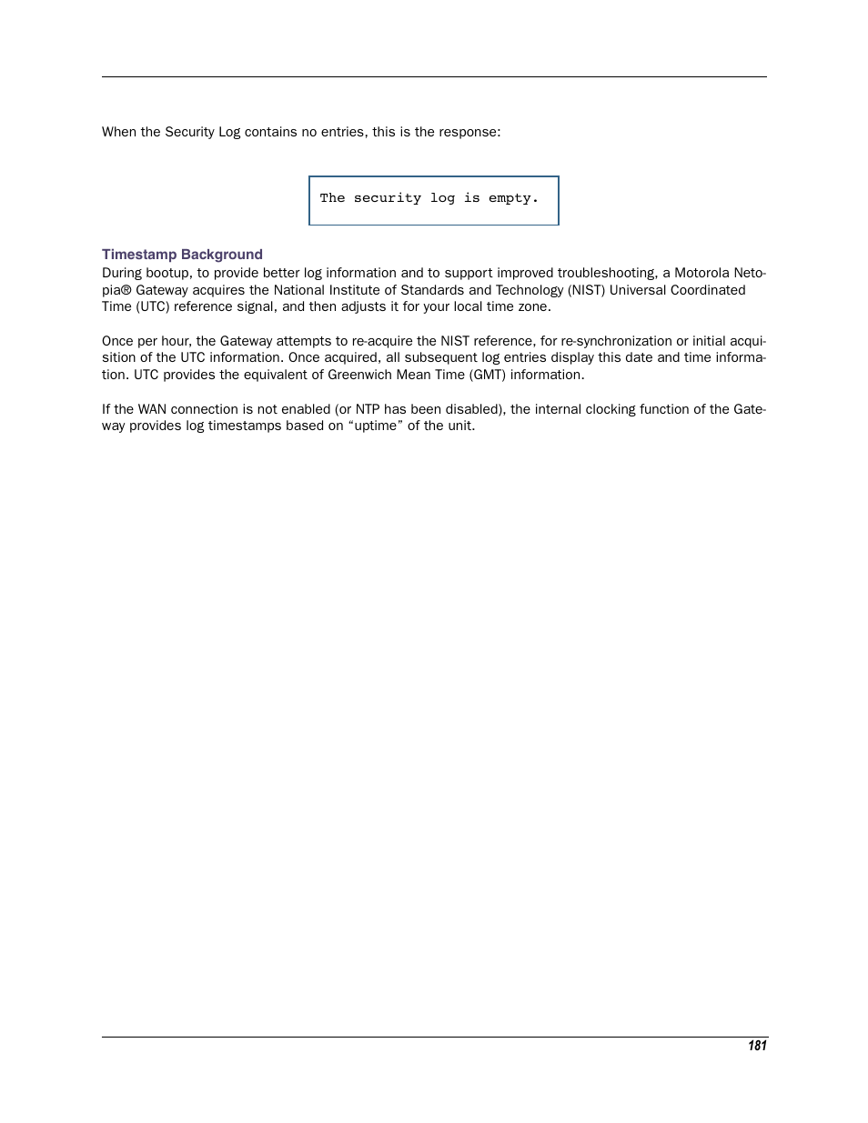 Timestamp background | Motorola Netopia 3342N User Manual | Page 181 / 368