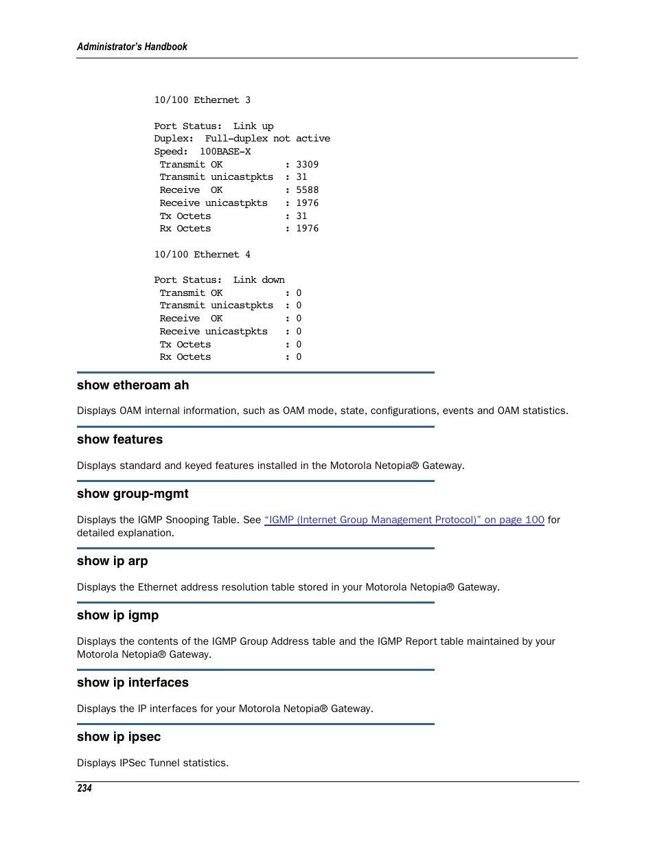 Motorola Netopia 3342N User Manual | Page 234 / 368