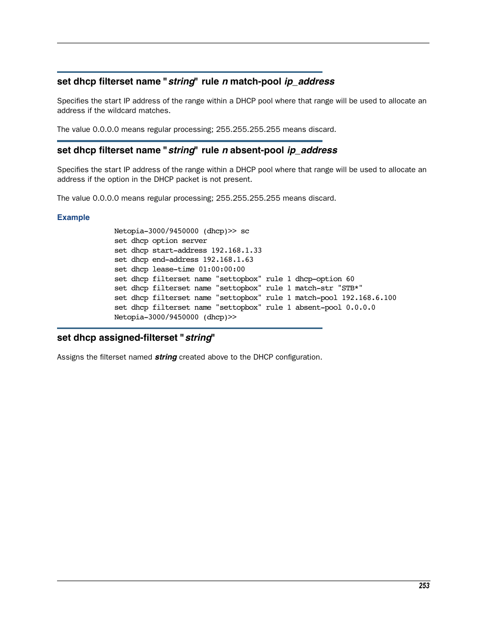 Example | Motorola Netopia 3342N User Manual | Page 253 / 368