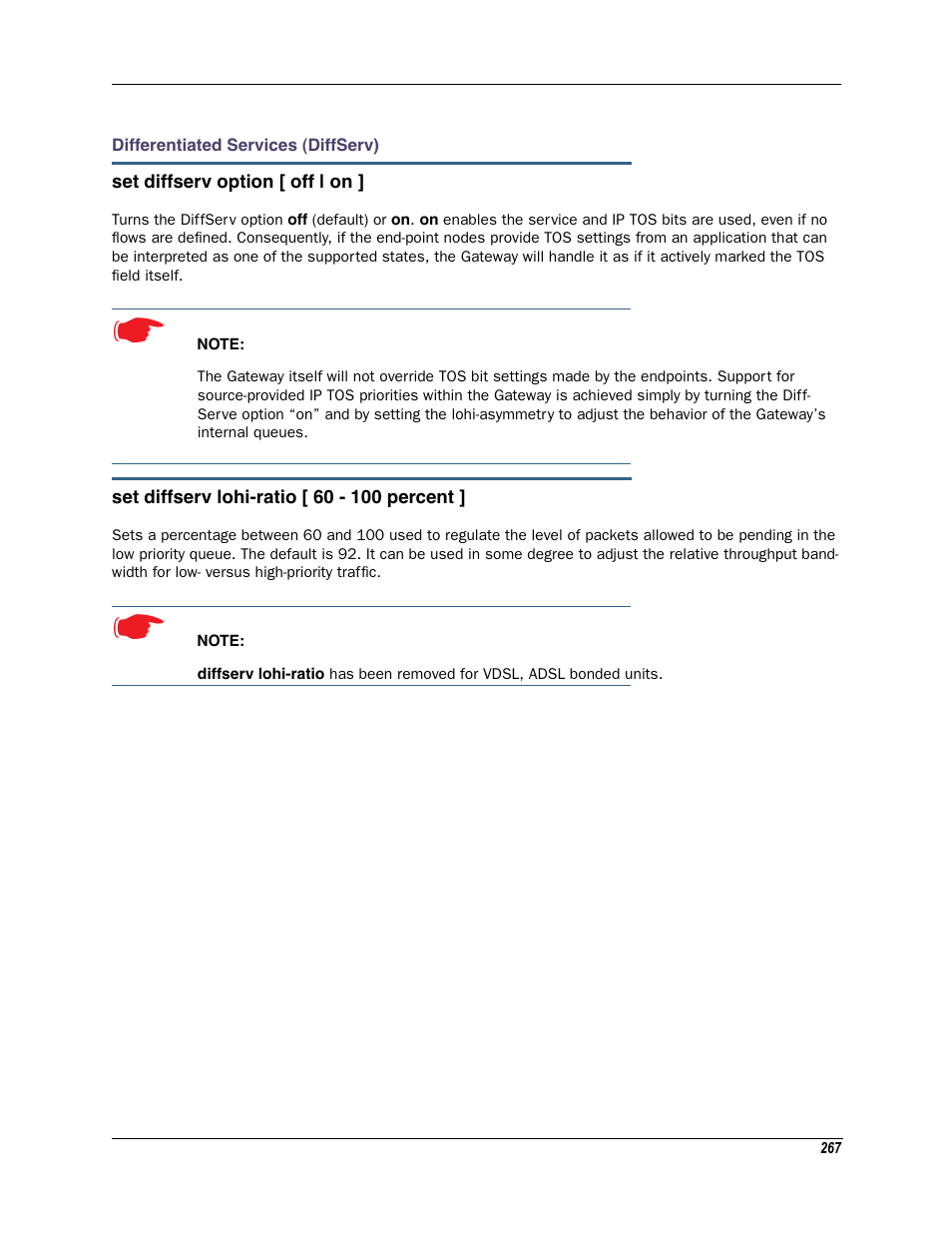 Differentiated services (diffserv) | Motorola Netopia 3342N User Manual | Page 267 / 368