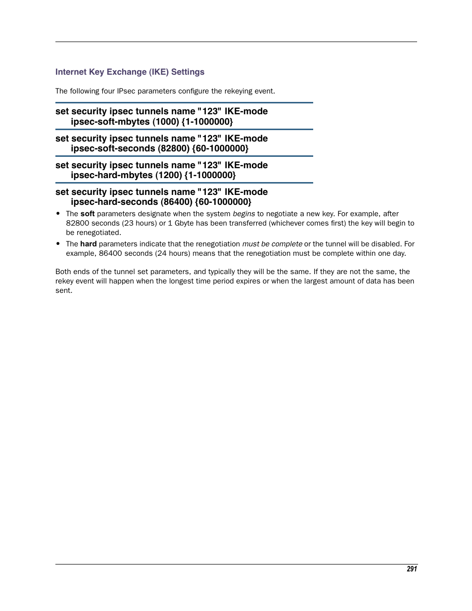 Internet key exchange (ike) settings | Motorola Netopia 3342N User Manual | Page 291 / 368