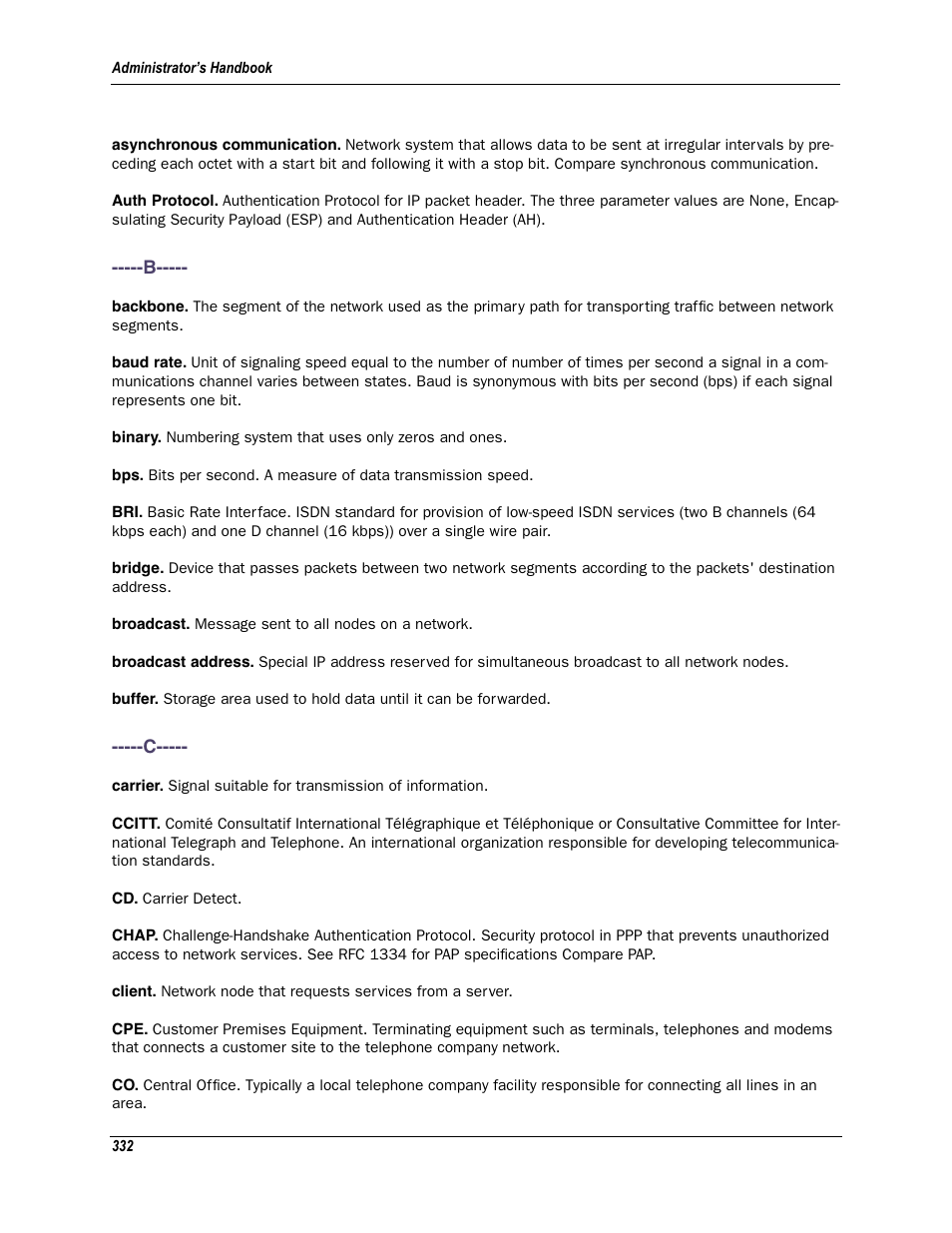 B -----c | Motorola Netopia 3342N User Manual | Page 332 / 368