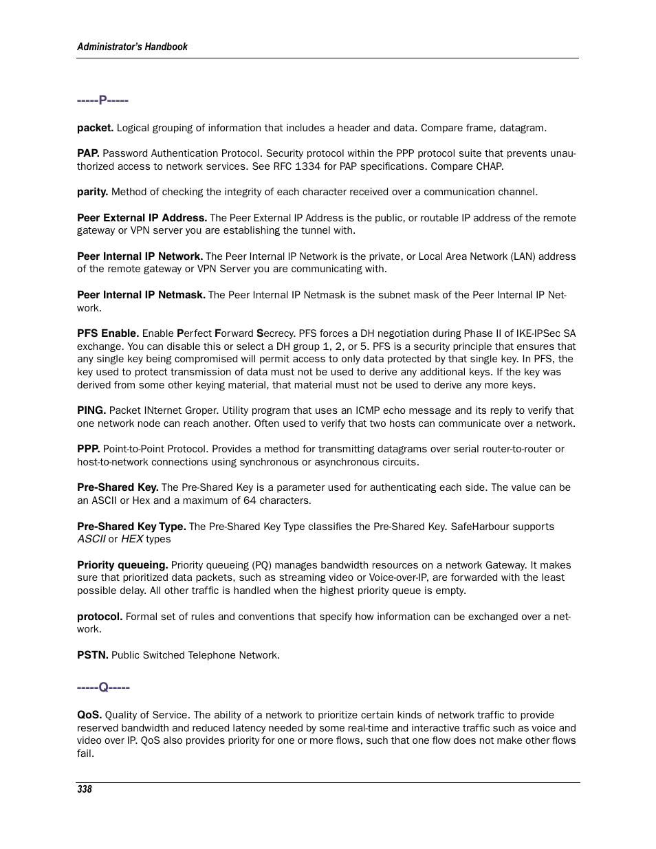 P -----q | Motorola Netopia 3342N User Manual | Page 338 / 368