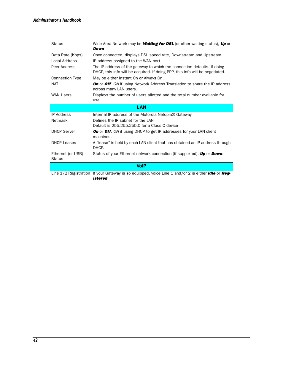 Motorola Netopia 3342N User Manual | Page 42 / 368