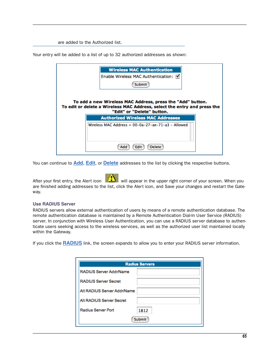 Use radius server | Motorola Netopia 3342N User Manual | Page 65 / 368