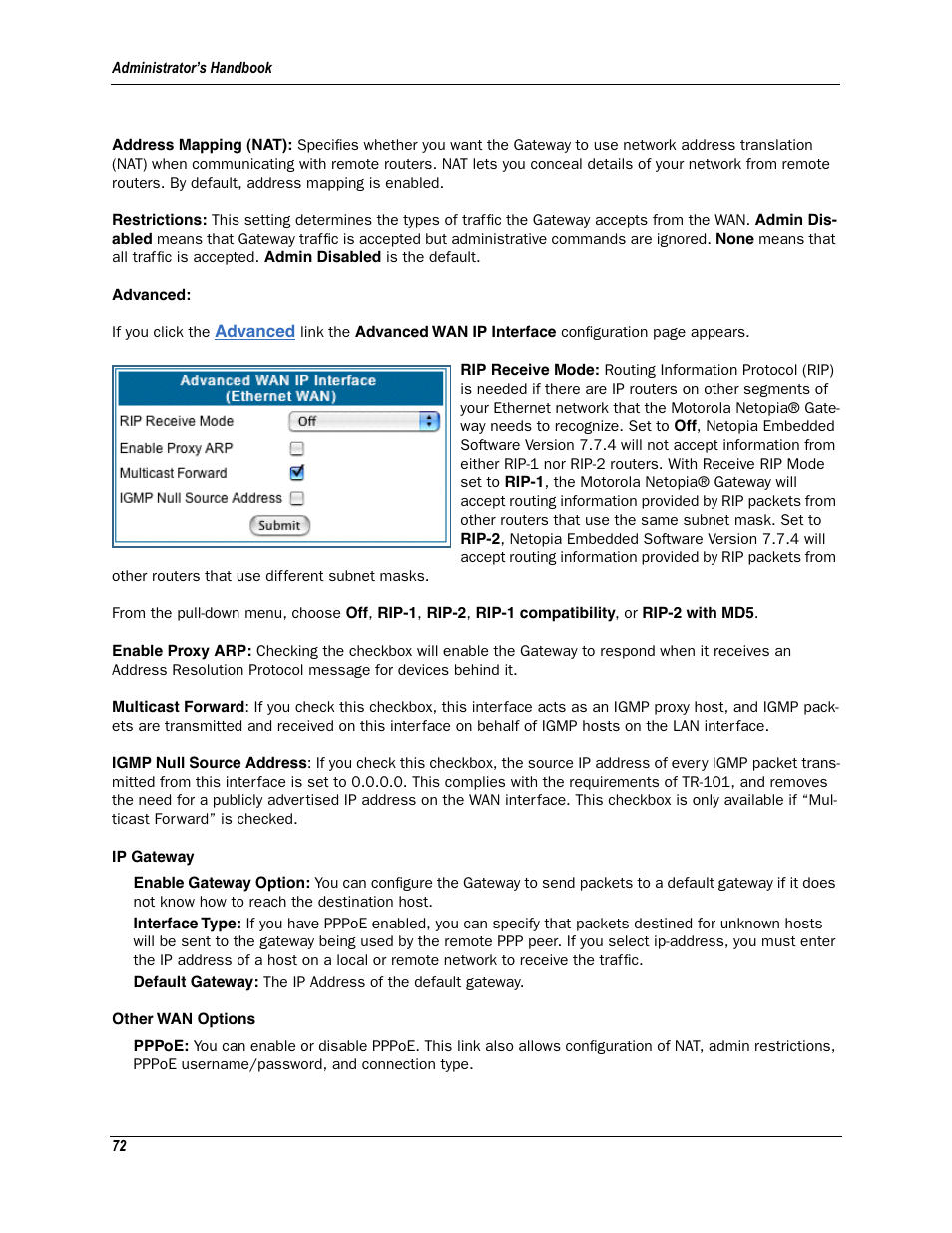 Motorola Netopia 3342N User Manual | Page 72 / 368