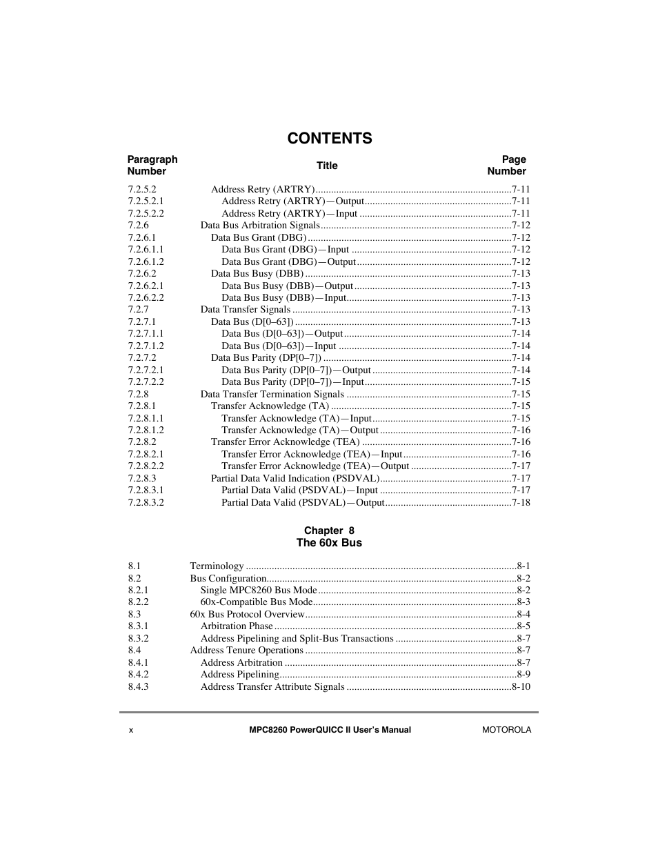 Motorola MPC8260 User Manual | Page 10 / 1006