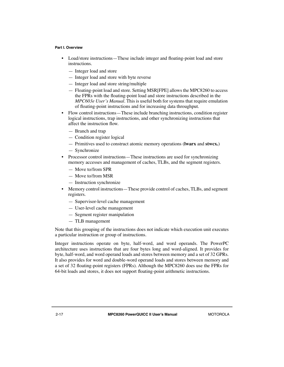 Motorola MPC8260 User Manual | Page 105 / 1006