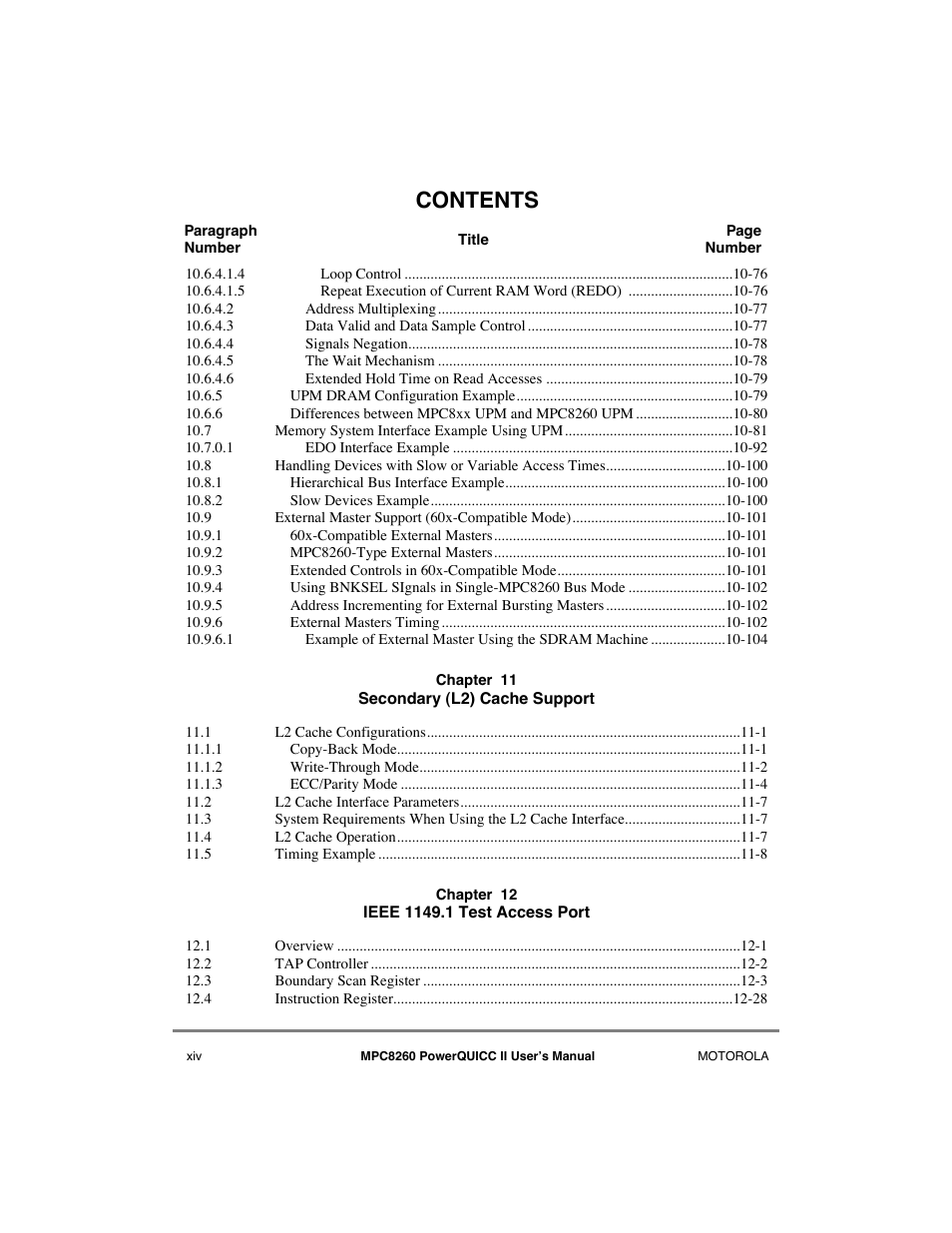 Motorola MPC8260 User Manual | Page 14 / 1006