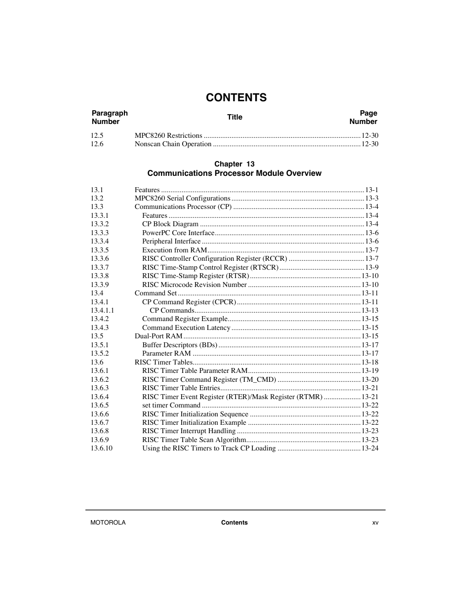 Motorola MPC8260 User Manual | Page 15 / 1006