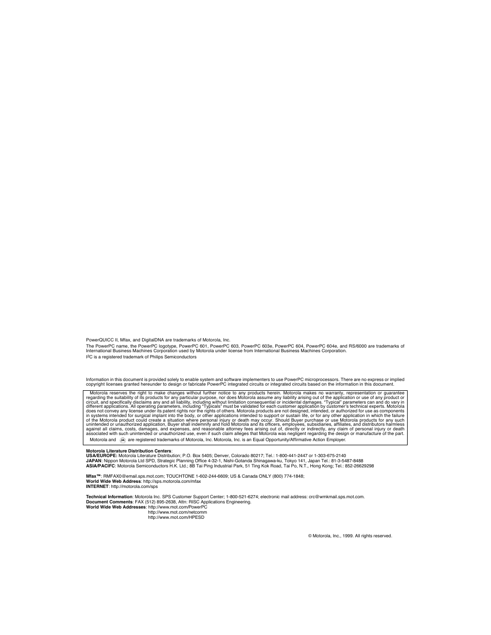 Motorola MPC8260 User Manual | Page 2 / 1006