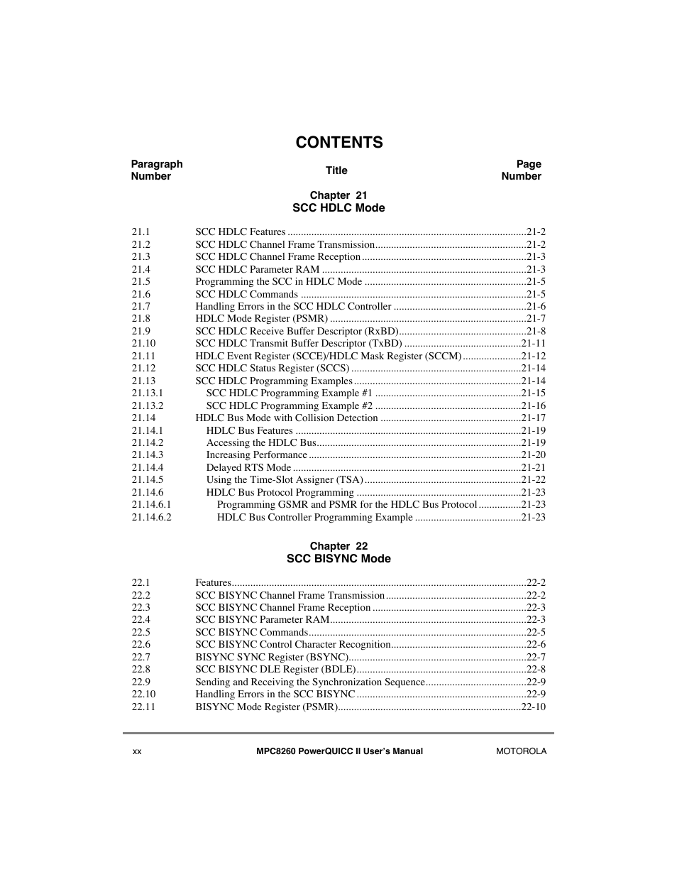 Motorola MPC8260 User Manual | Page 20 / 1006