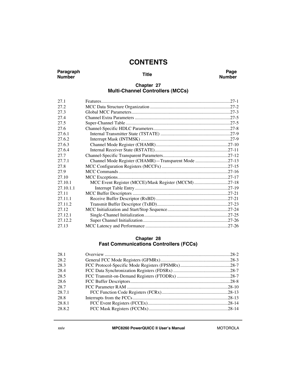 Motorola MPC8260 User Manual | Page 24 / 1006