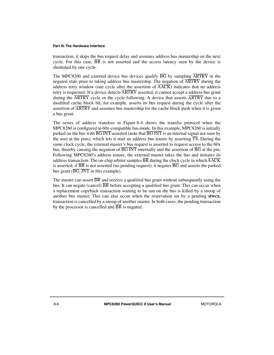 Motorola MPC8260 User Manual | Page 240 / 1006