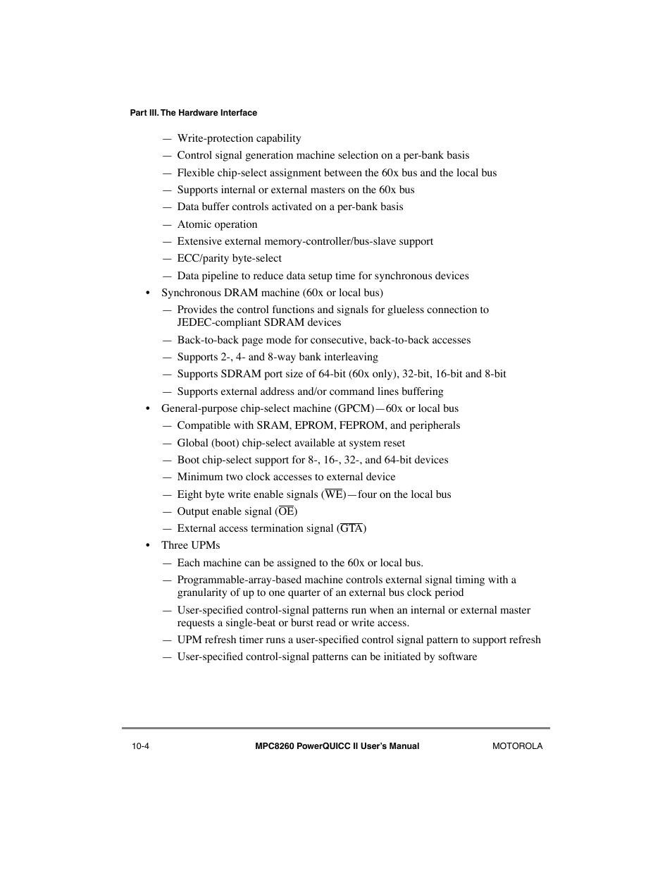Motorola MPC8260 User Manual | Page 280 / 1006