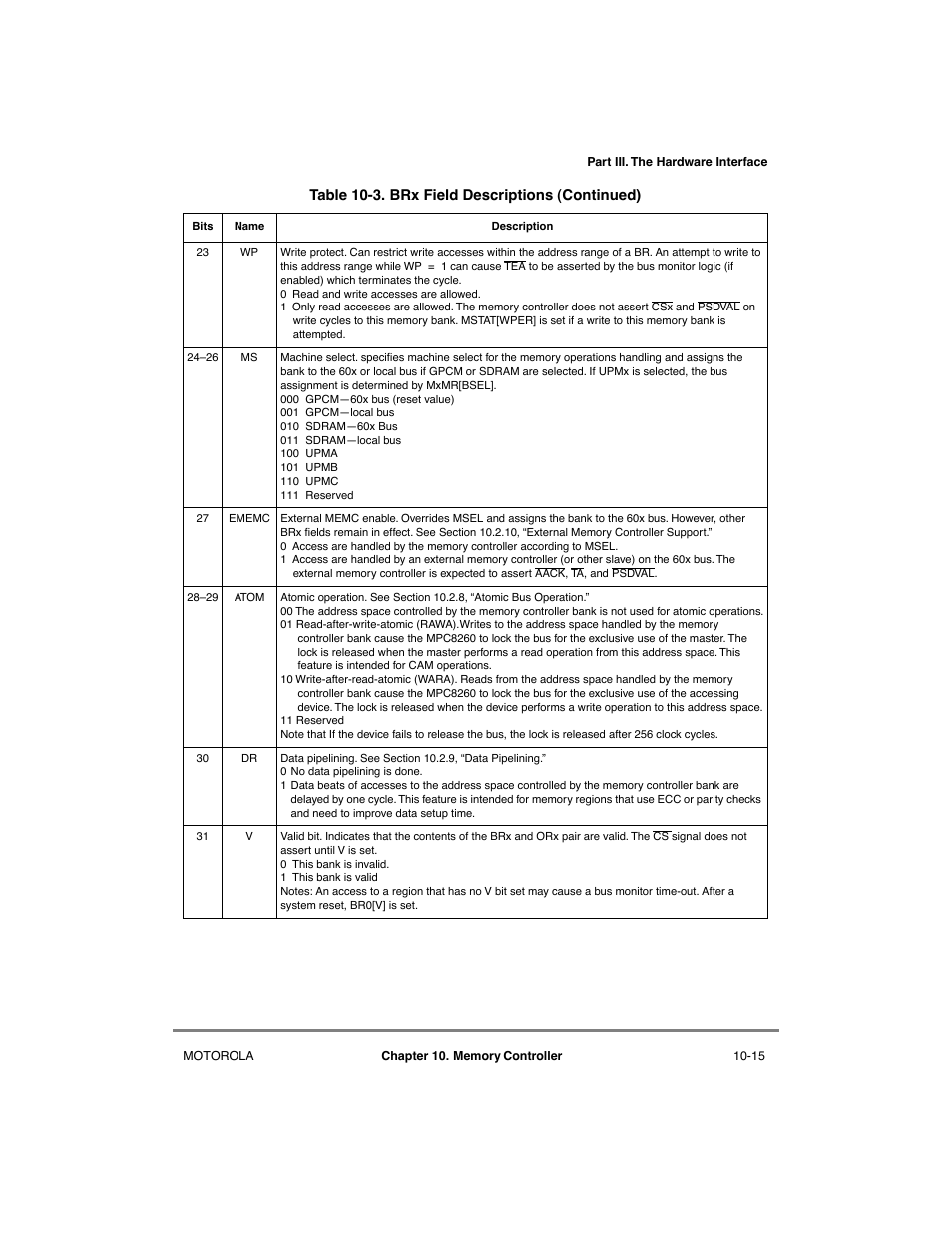 Motorola MPC8260 User Manual | Page 291 / 1006