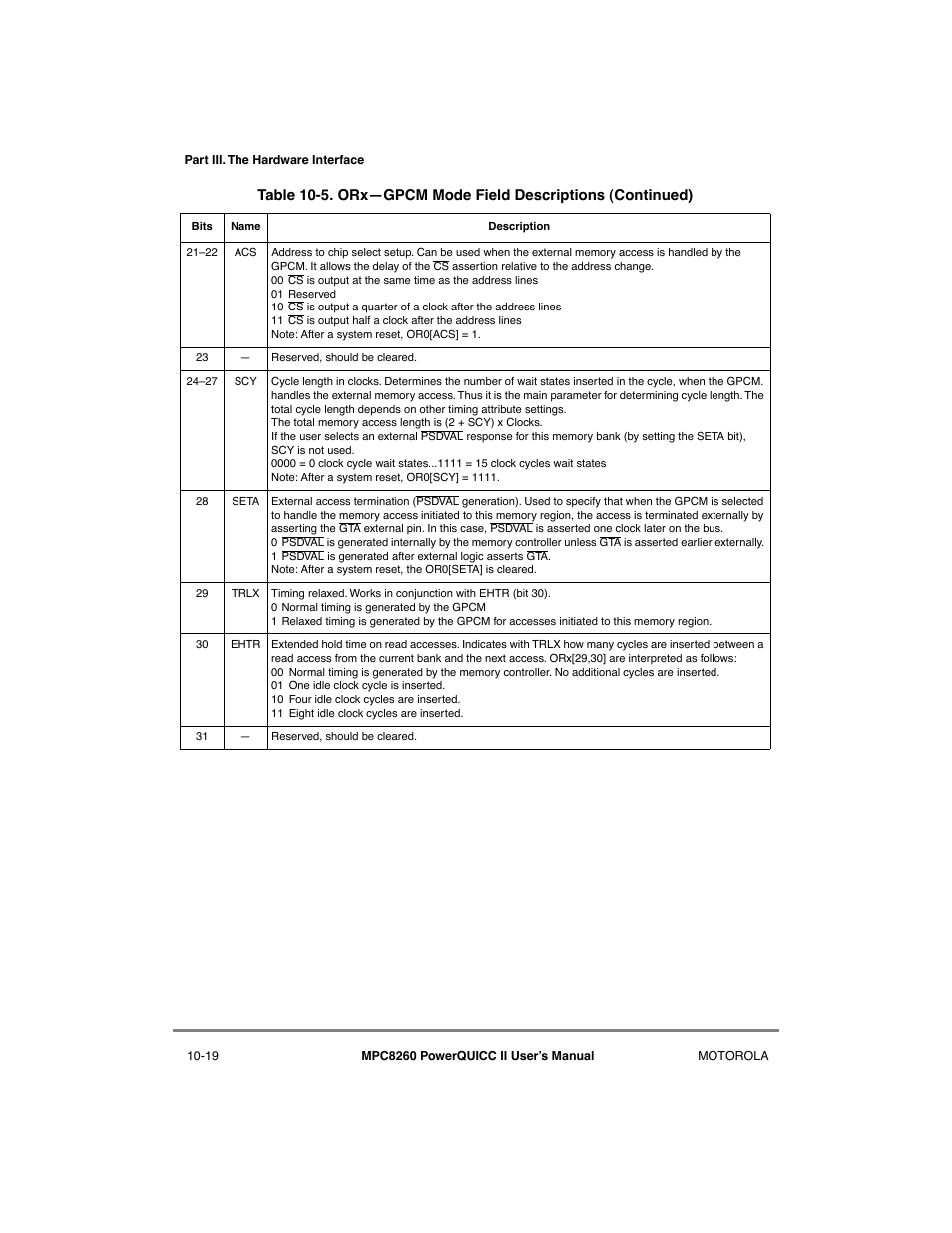 Motorola MPC8260 User Manual | Page 295 / 1006