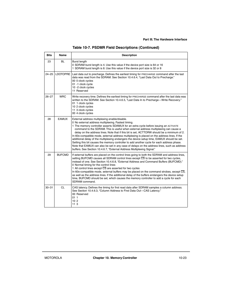 Motorola MPC8260 User Manual | Page 299 / 1006