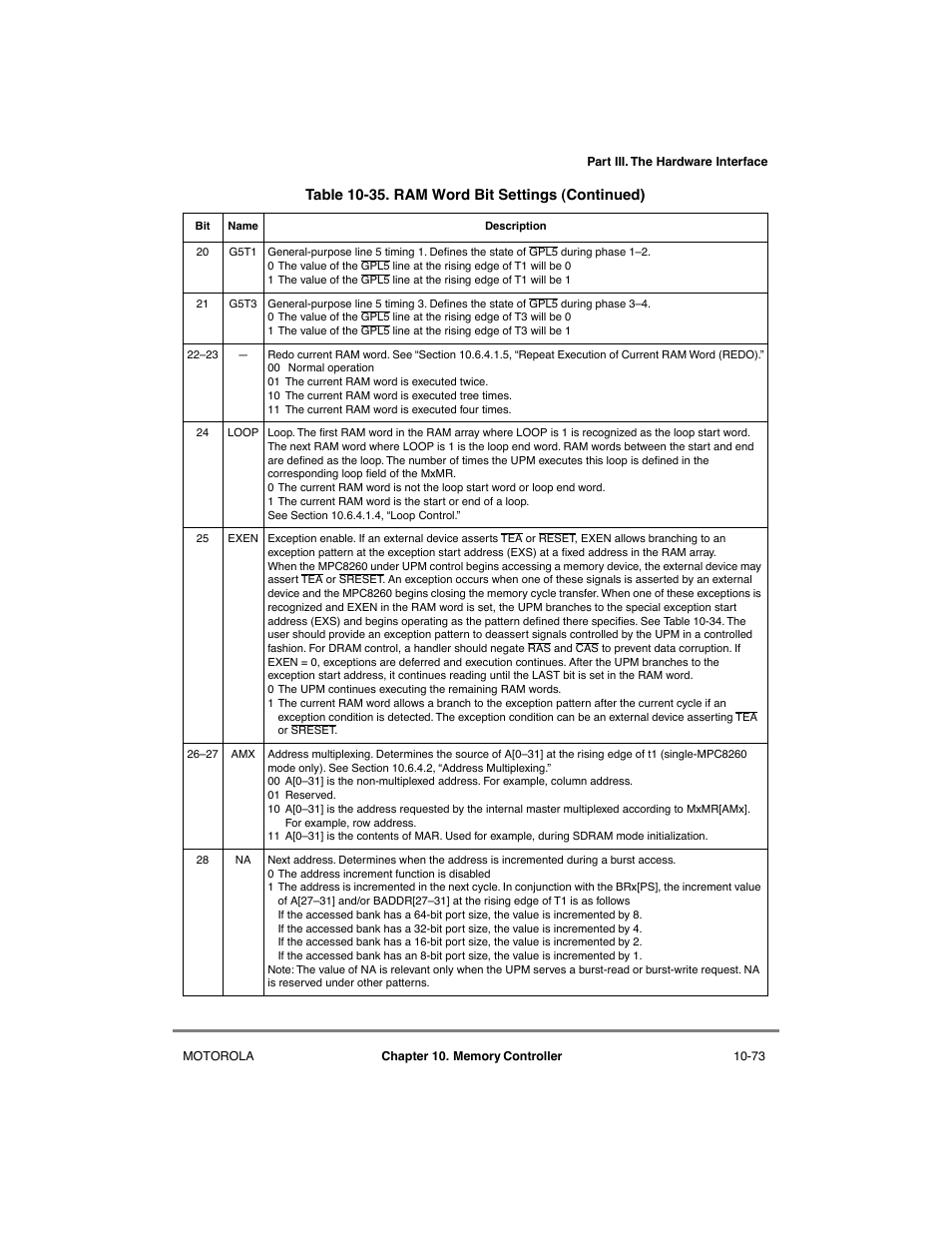 Motorola MPC8260 User Manual | Page 349 / 1006