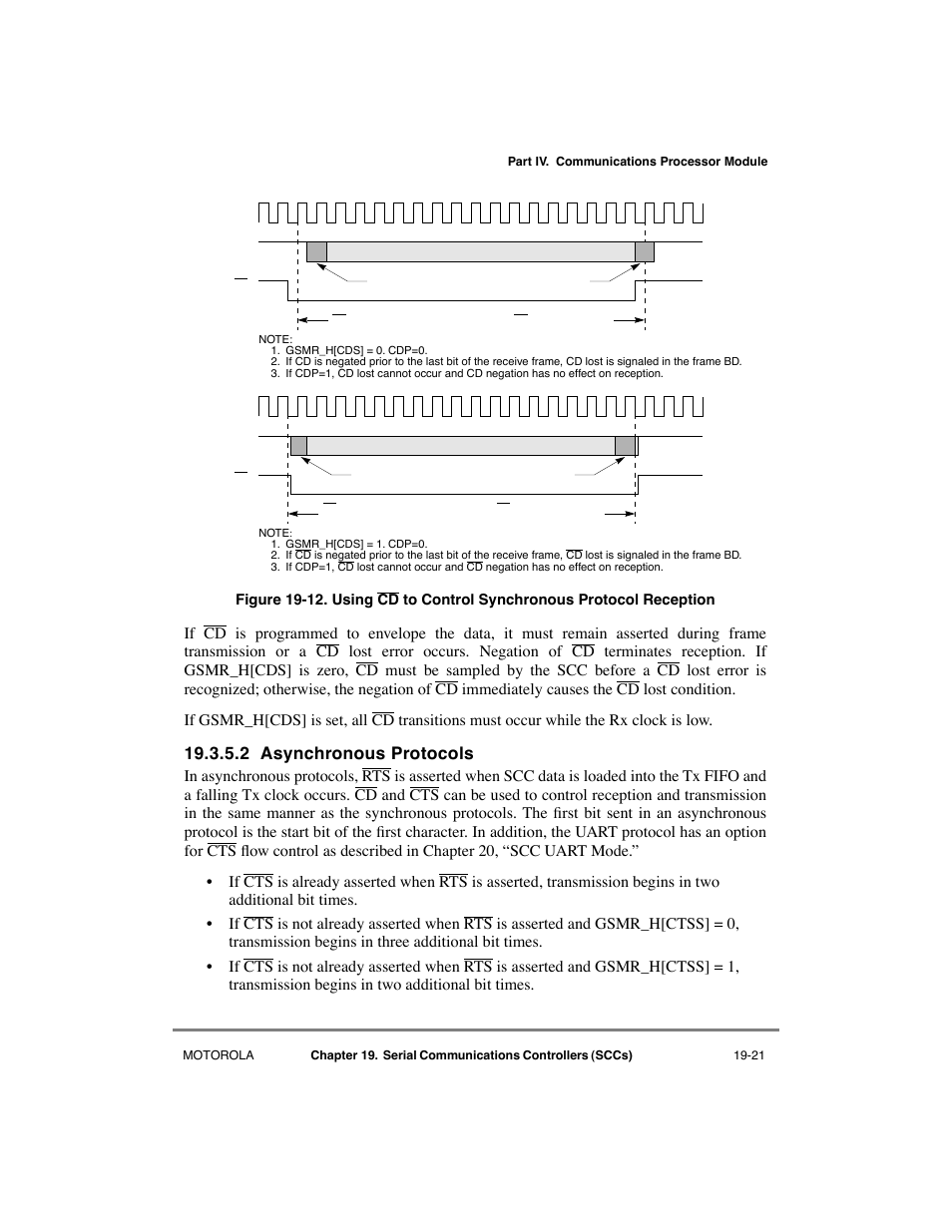 2 asynchronous protocols, Asynchronous protocols -21 | Motorola MPC8260 User Manual | Page 577 / 1006