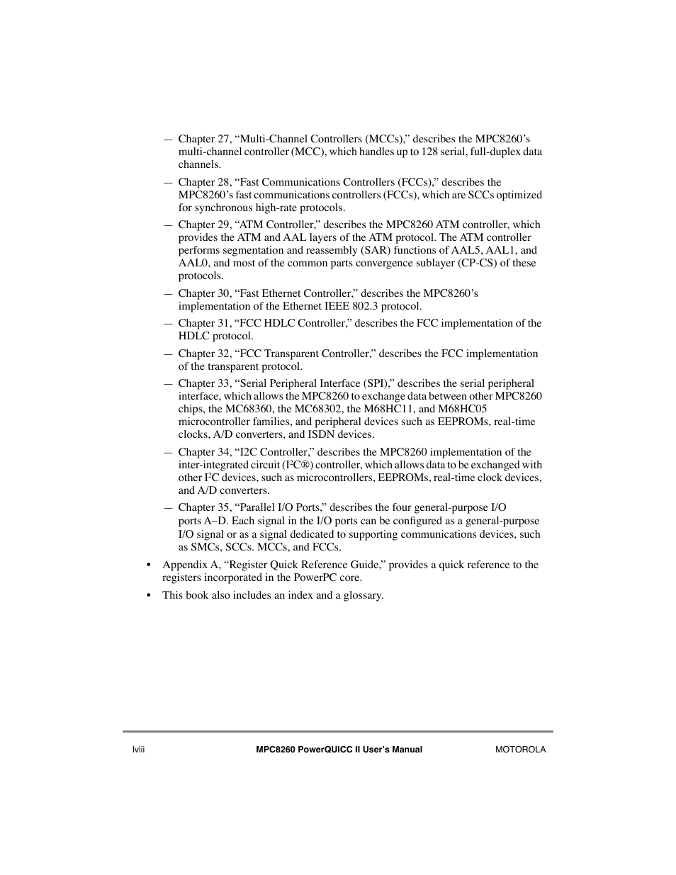 Motorola MPC8260 User Manual | Page 58 / 1006