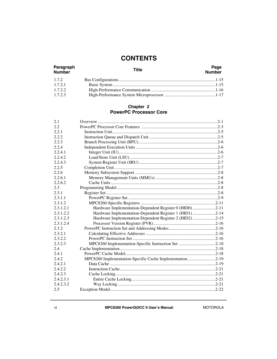 Motorola MPC8260 User Manual | Page 6 / 1006
