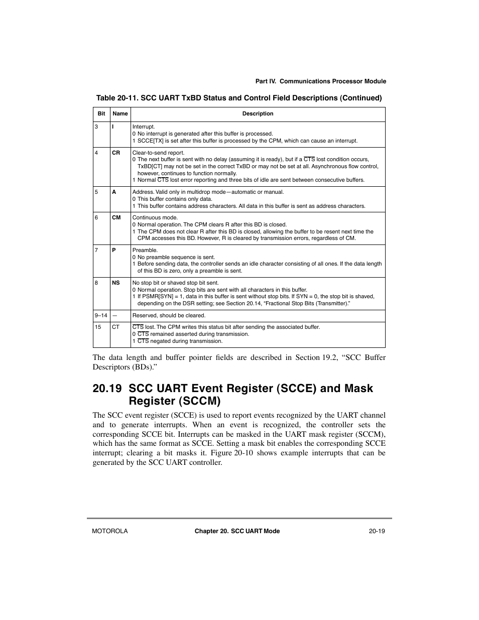19/20-19 (u | Motorola MPC8260 User Manual | Page 603 / 1006