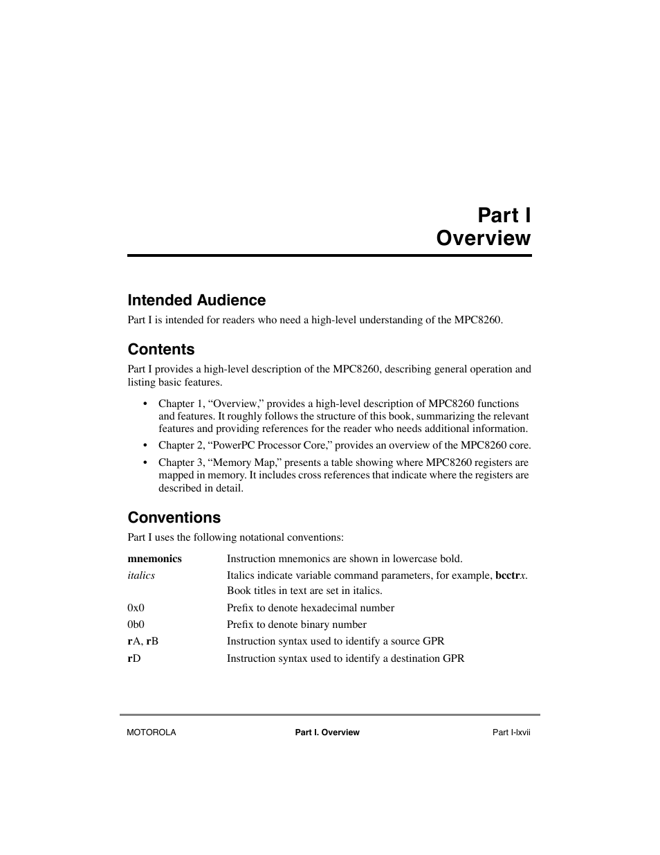 Motorola MPC8260 User Manual | Page 67 / 1006