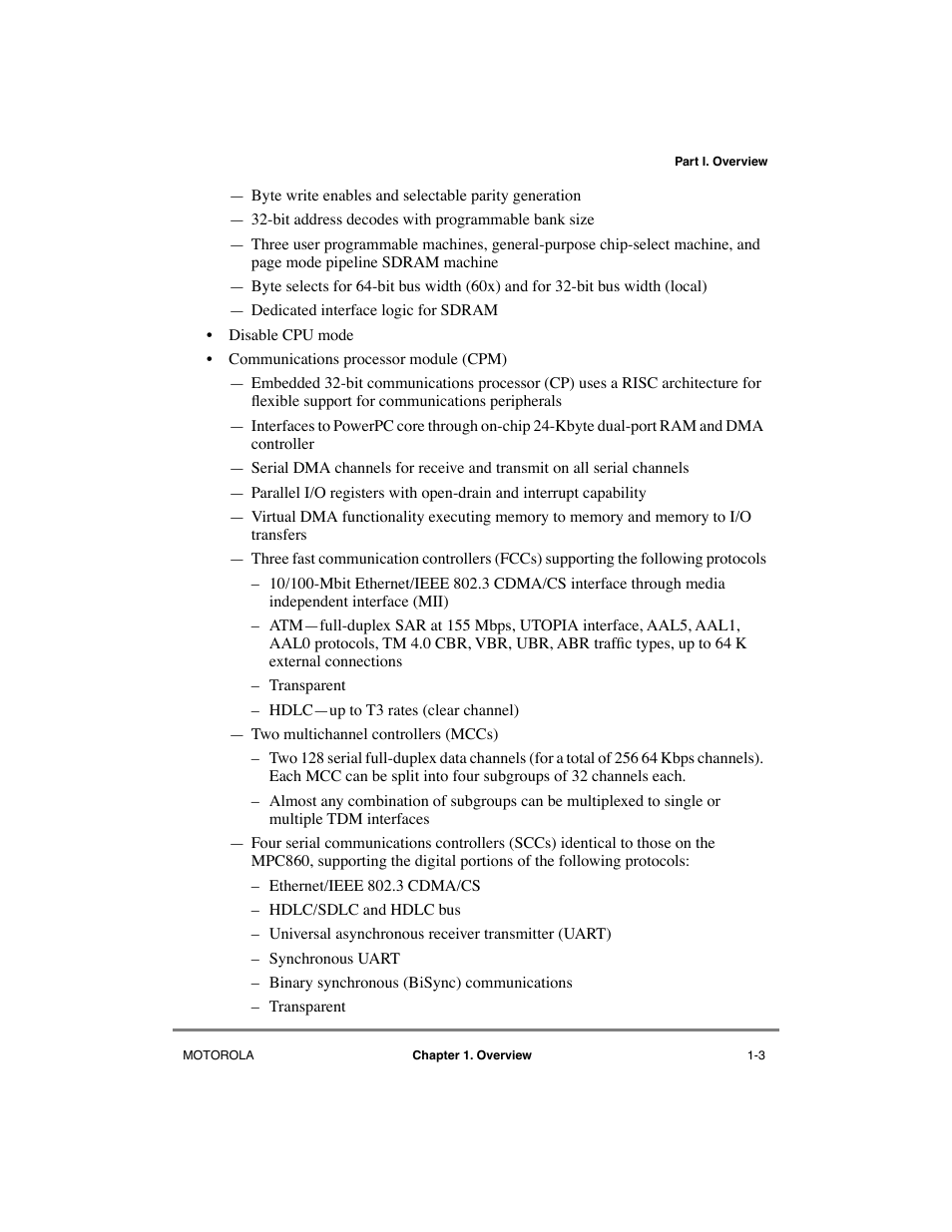 Motorola MPC8260 User Manual | Page 73 / 1006