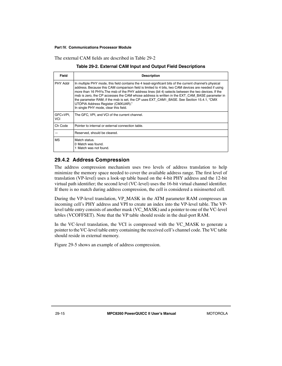 2 address compression, Address compression -15 | Motorola MPC8260 User Manual | Page 795 / 1006