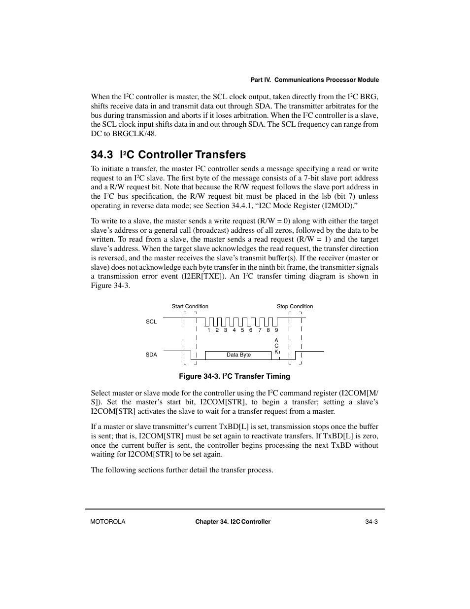3 i2c controller transfers, C controller transfers | Motorola MPC8260 User Manual | Page 945 / 1006