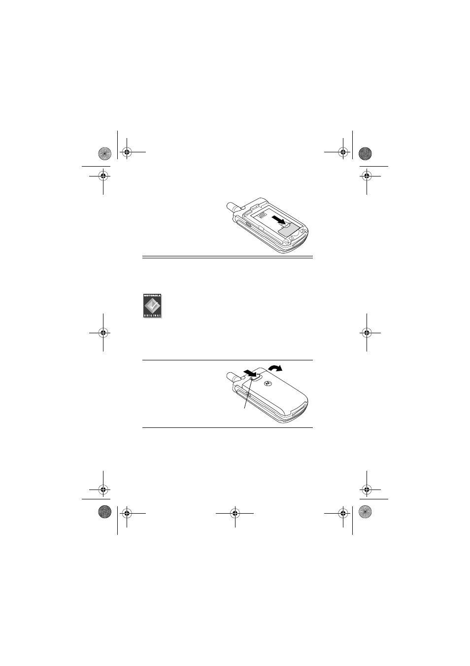 Installing the battery | Motorola T720 GSM User Manual | Page 19 / 81