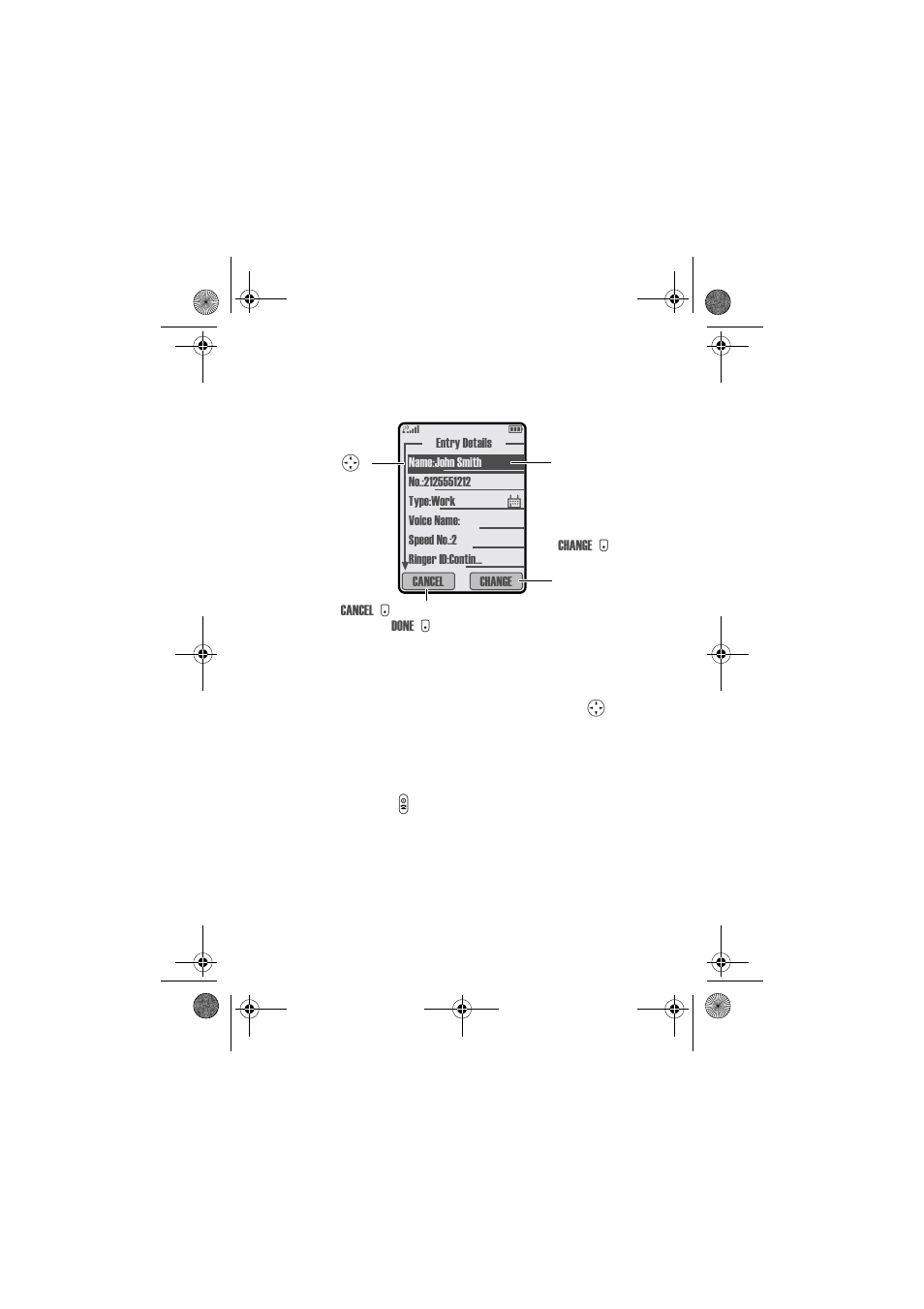 Enter feature information | Motorola T720 GSM User Manual | Page 33 / 81