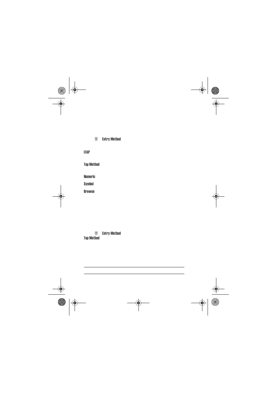 Entering text, Choose a text mode, Use tap method | Motorola T720 GSM User Manual | Page 35 / 81