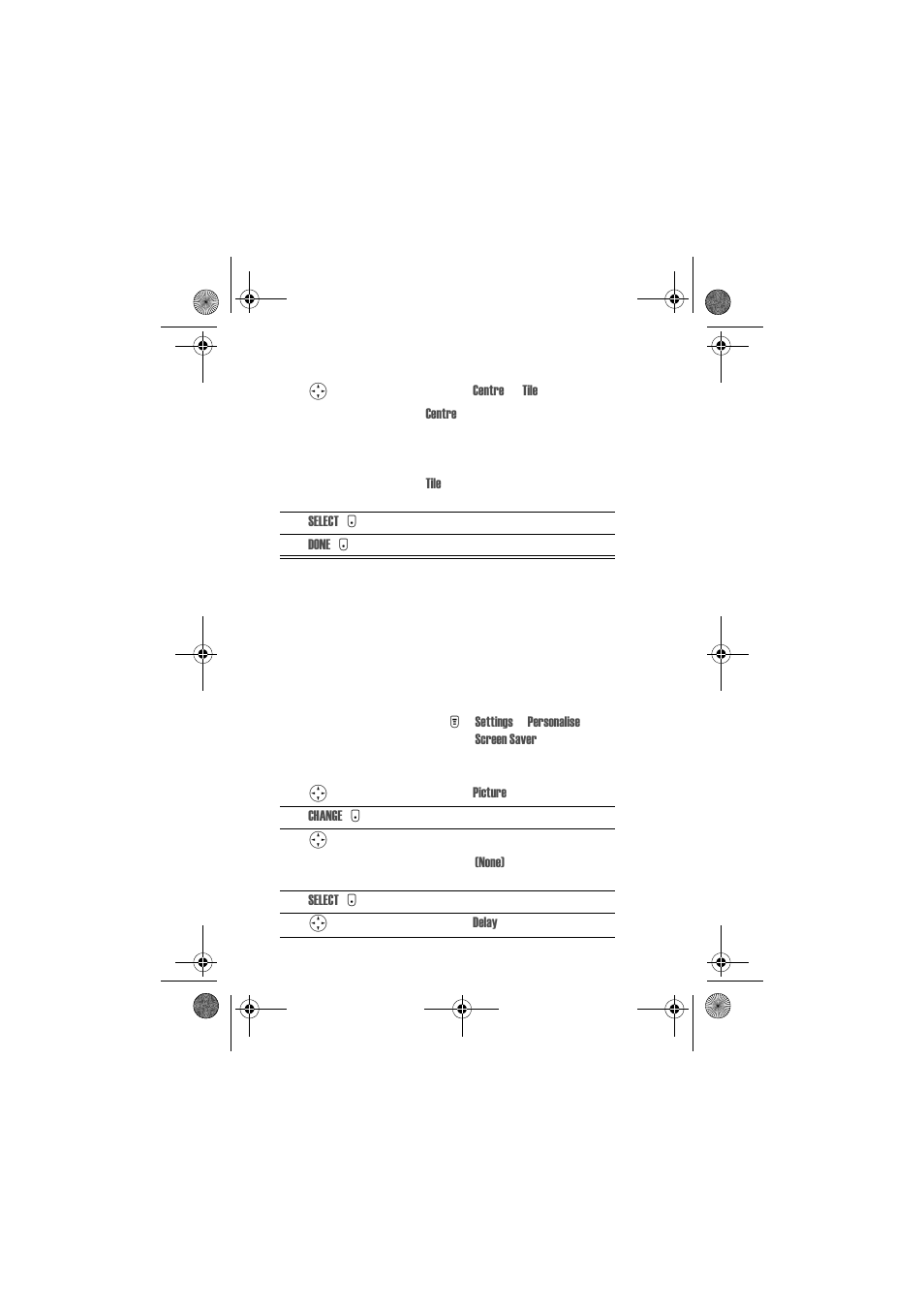 Setting a screen saver image | Motorola T720 GSM User Manual | Page 49 / 81