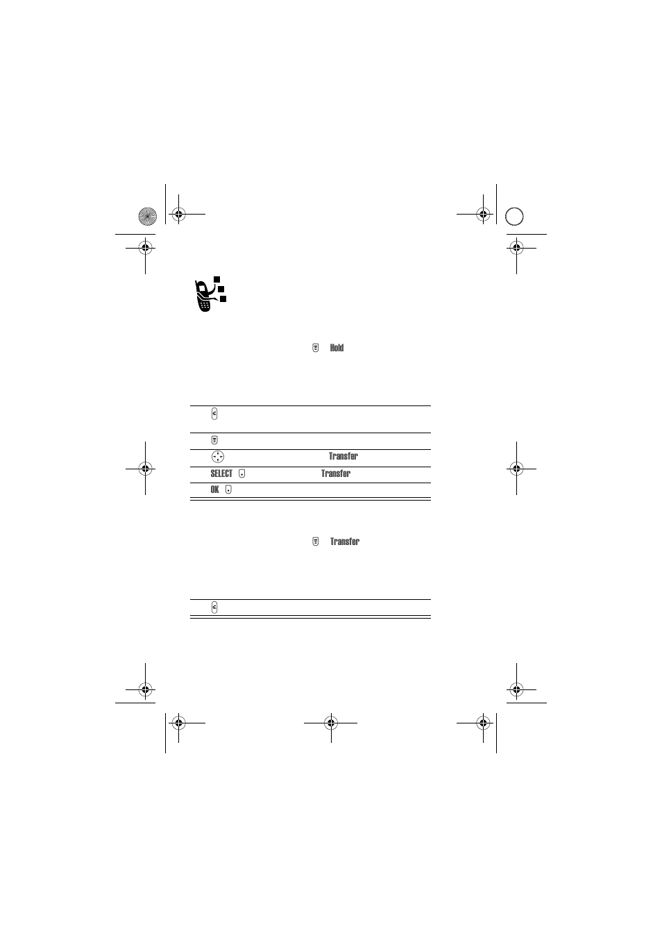 Transferring a call | Motorola T720 GSM User Manual | Page 60 / 81