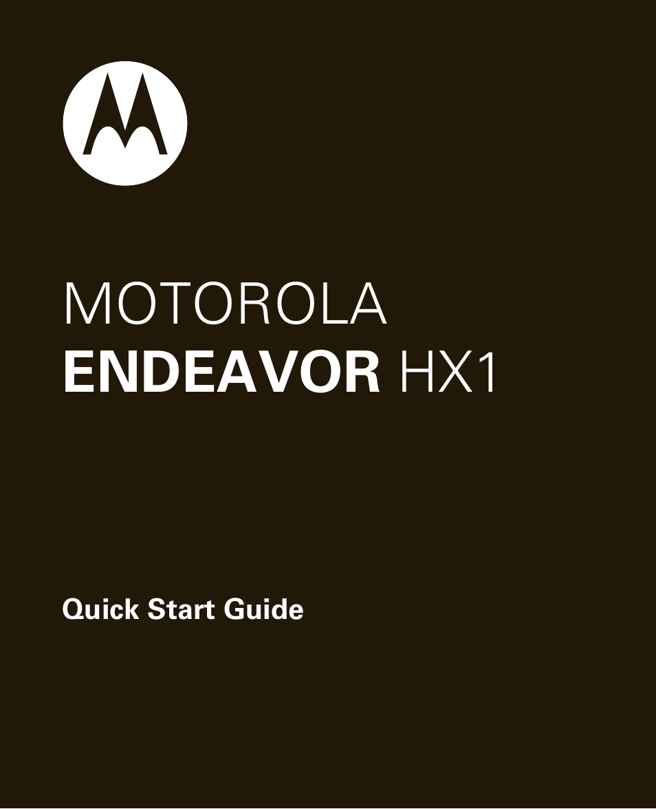 Motorola HX1 User Manual | 138 pages