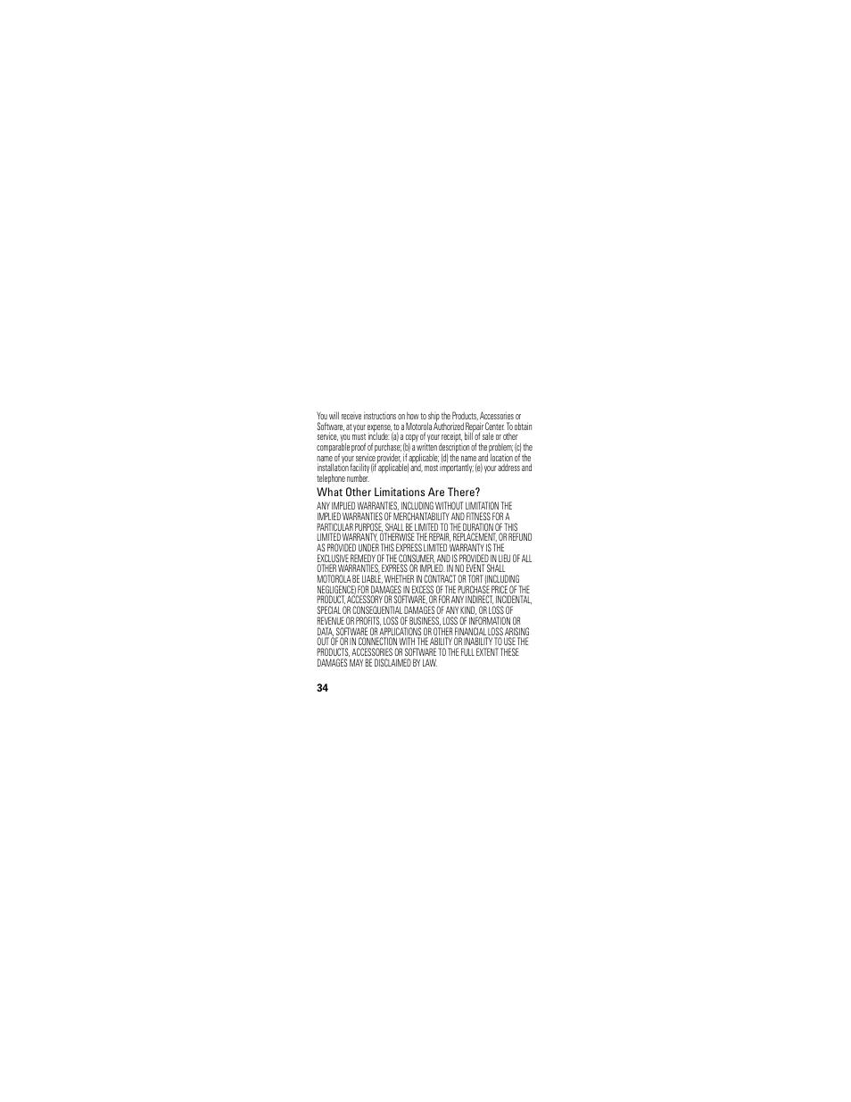 Motorola HX1 User Manual | Page 36 / 138