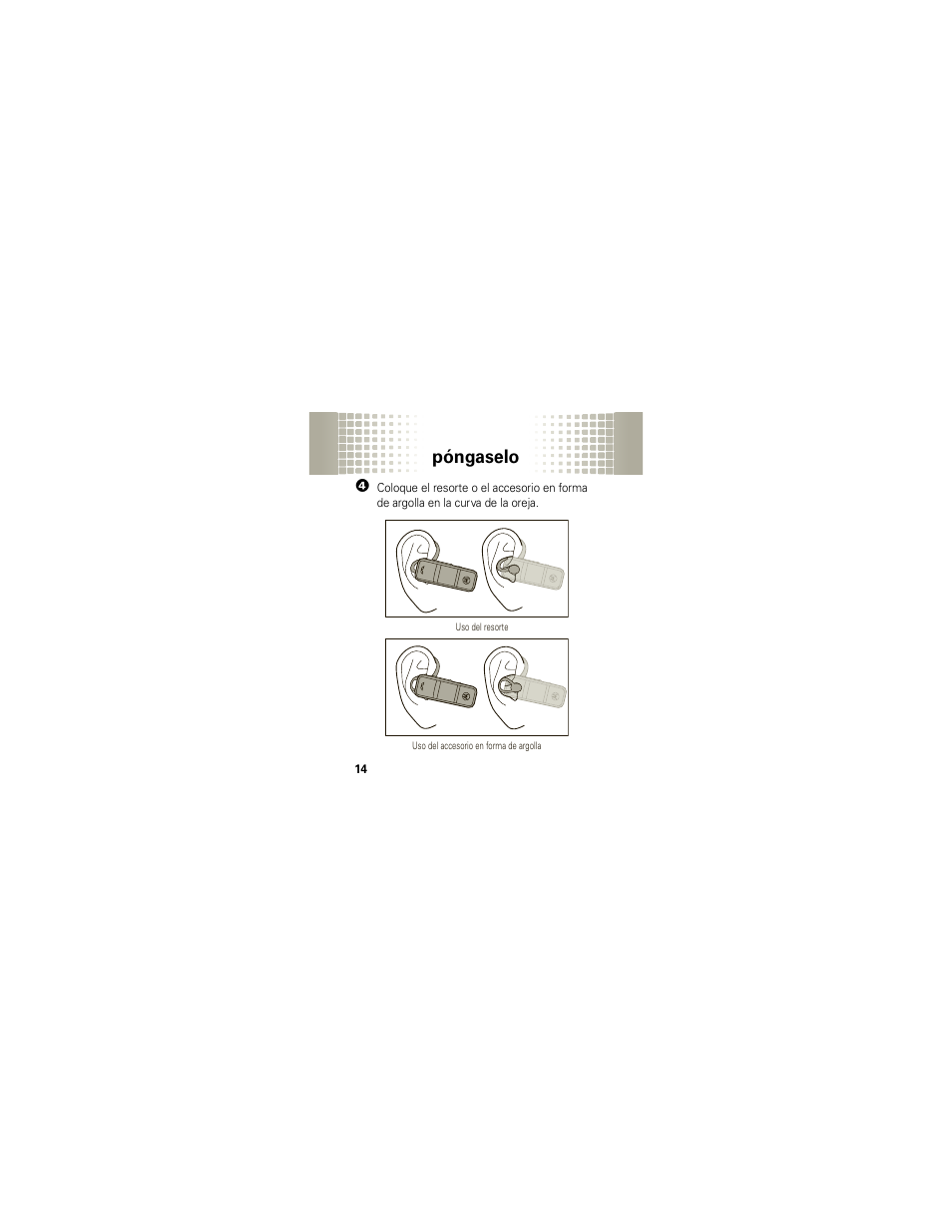 Póngaselo | Motorola HX1 User Manual | Page 58 / 138