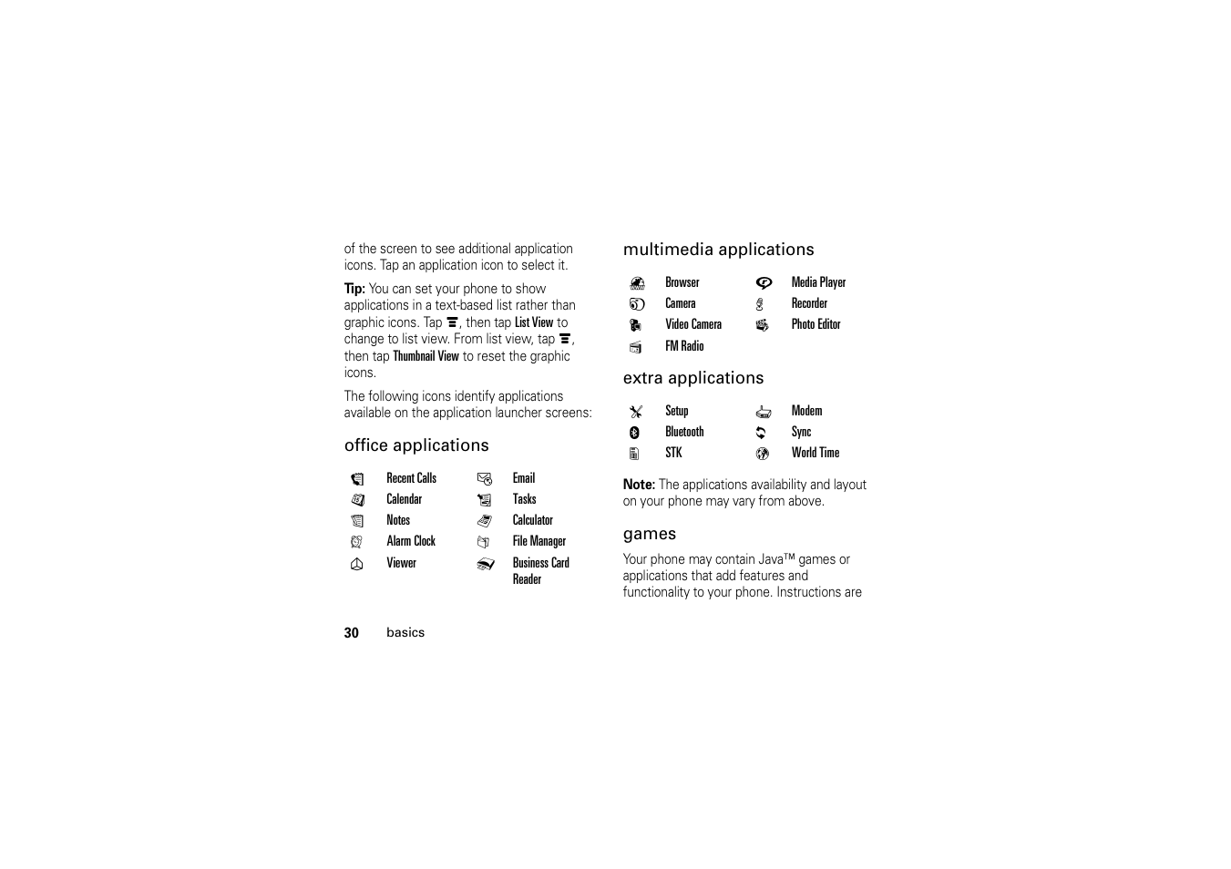 Motorola A1200 User Manual | Page 32 / 144