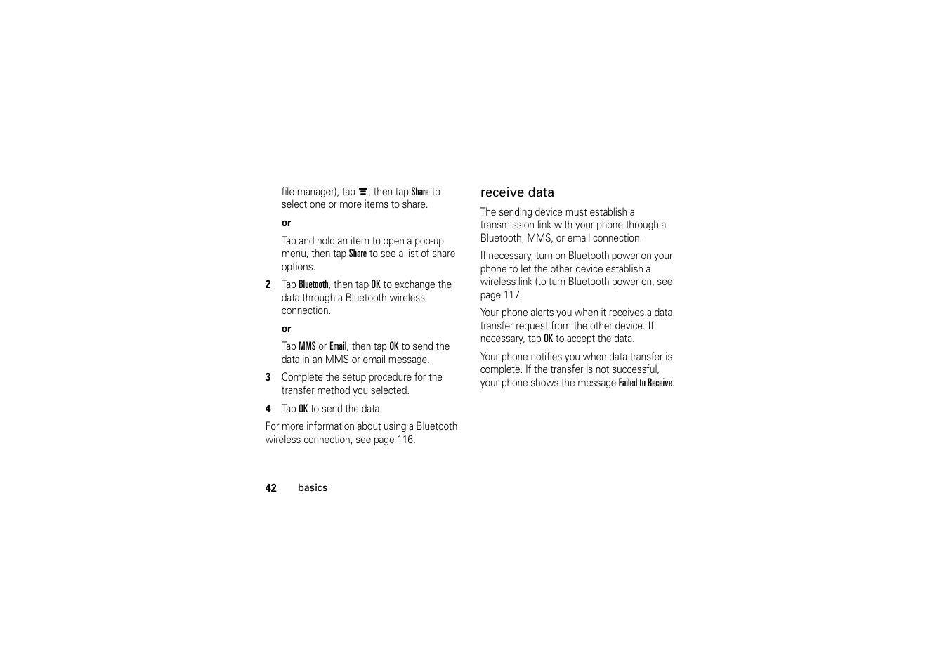 Motorola A1200 User Manual | Page 44 / 144