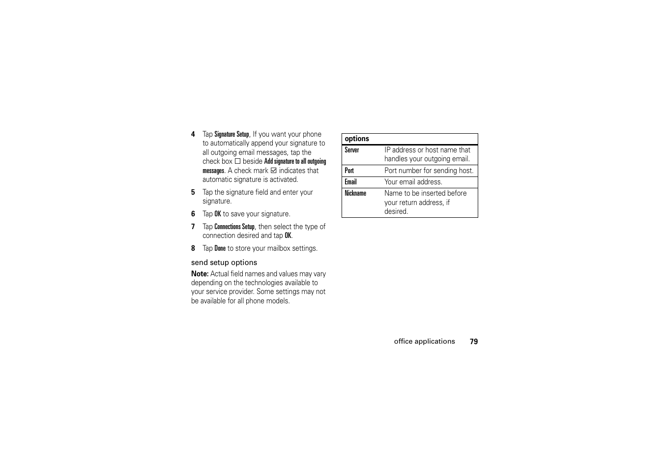 Motorola A1200 User Manual | Page 81 / 144