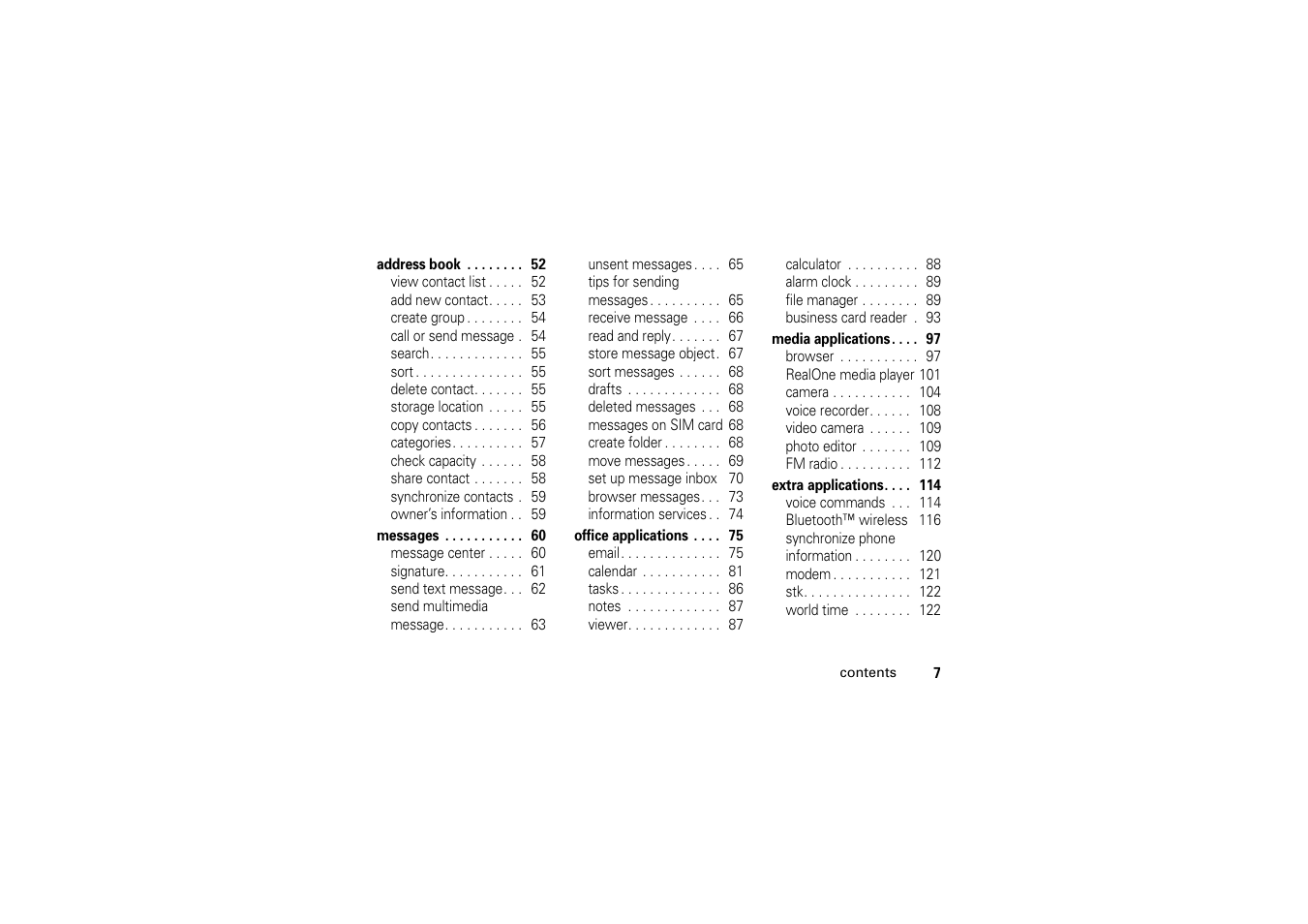 Motorola A1200 User Manual | Page 9 / 144